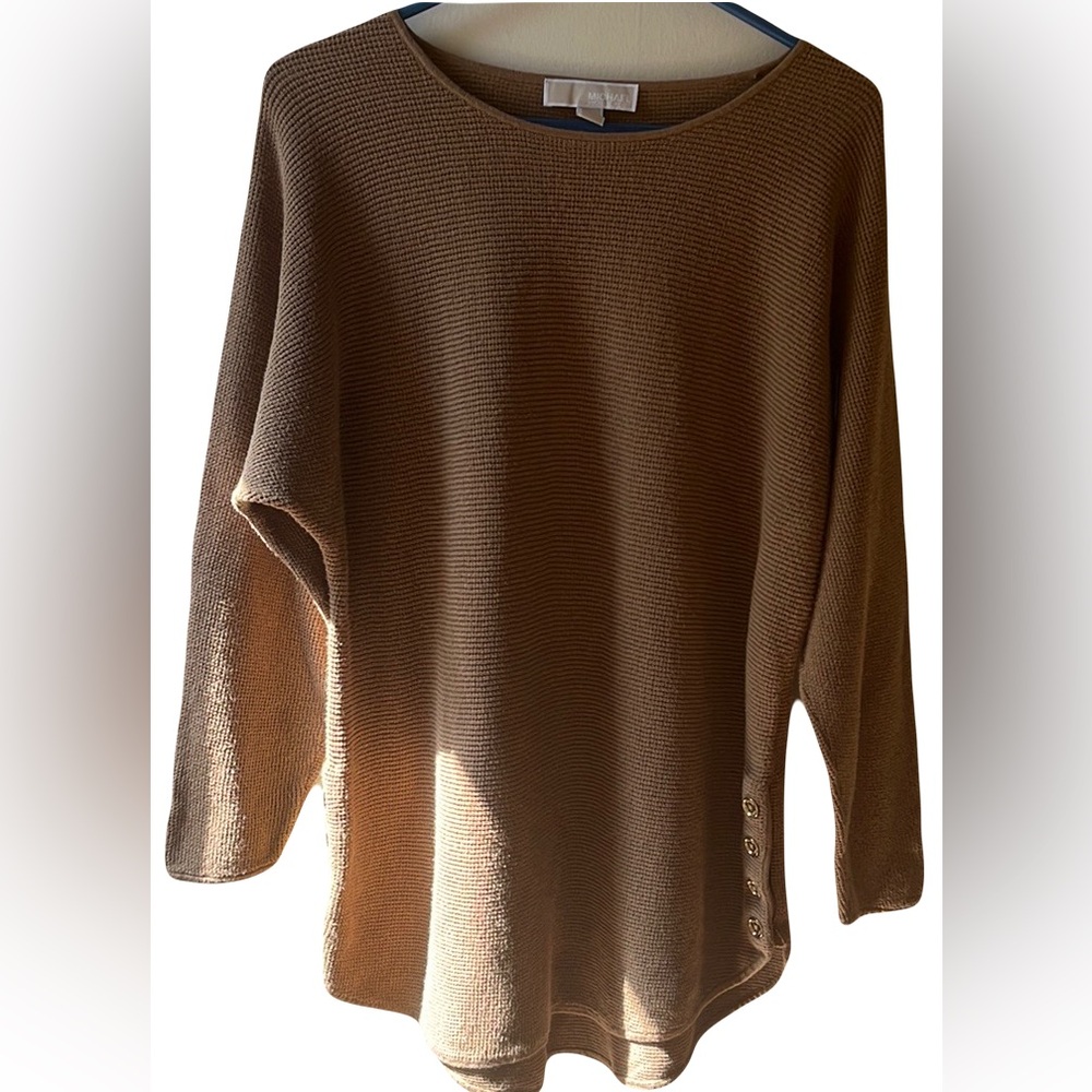 Beautiful Great Condition Michael Kors Knit Sweater with Gold Accent Buttons